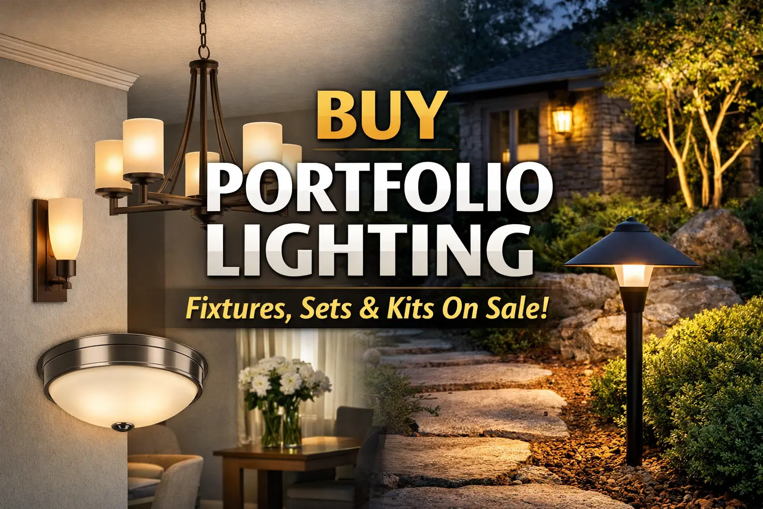 Portfolio lighting fixtures, replacement parts, transformers, and landscape lighting buying guide