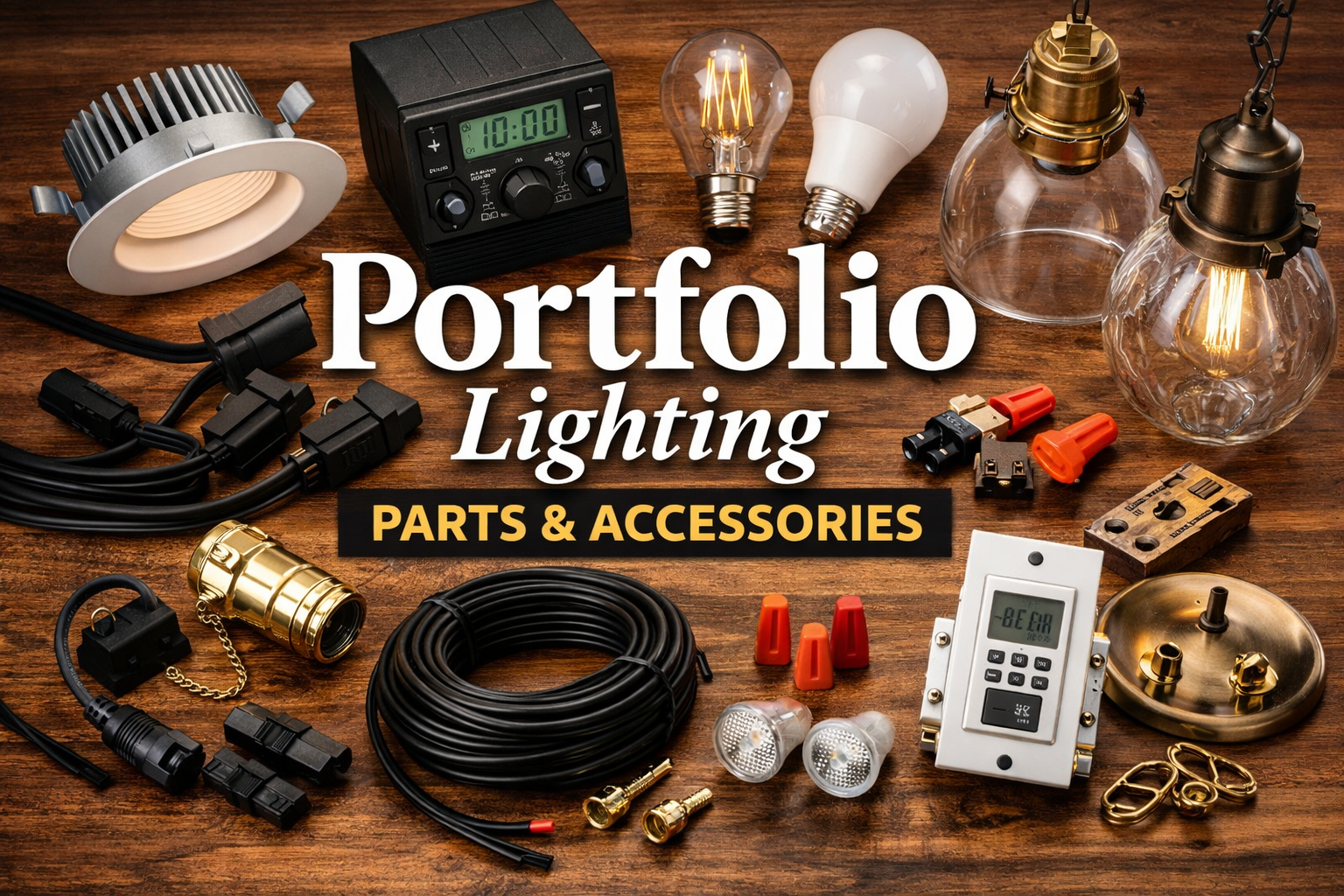 Replacement fixtures and compatible alternatives for discontinued Portfolio lighting including path lights, landscape spotlights, bulbs, and low-voltage transformers
