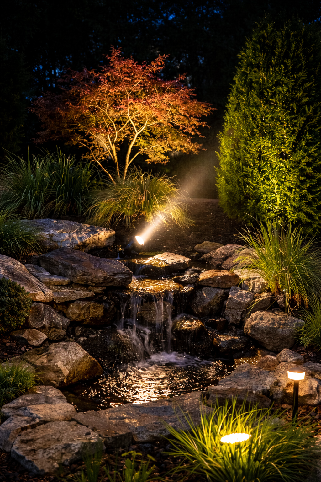 Portfolio low voltage spotlight on landscape features