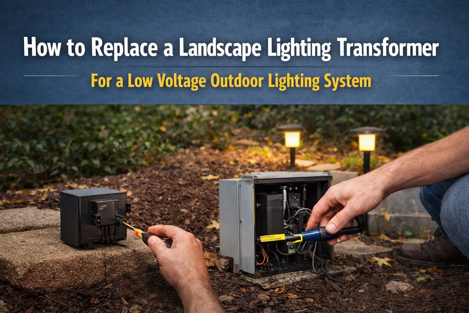 How to replace a landscape lighting transformer for a low voltage outdoor lighting system