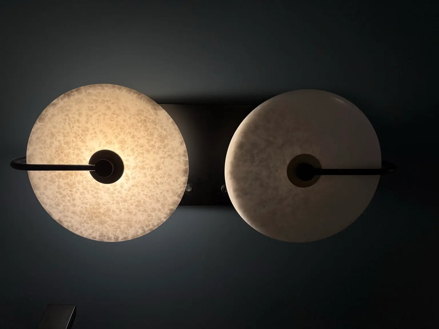 Indoor Portfolio style globe light fixture showing LED bulb replacement and fixture upgrade opportunity