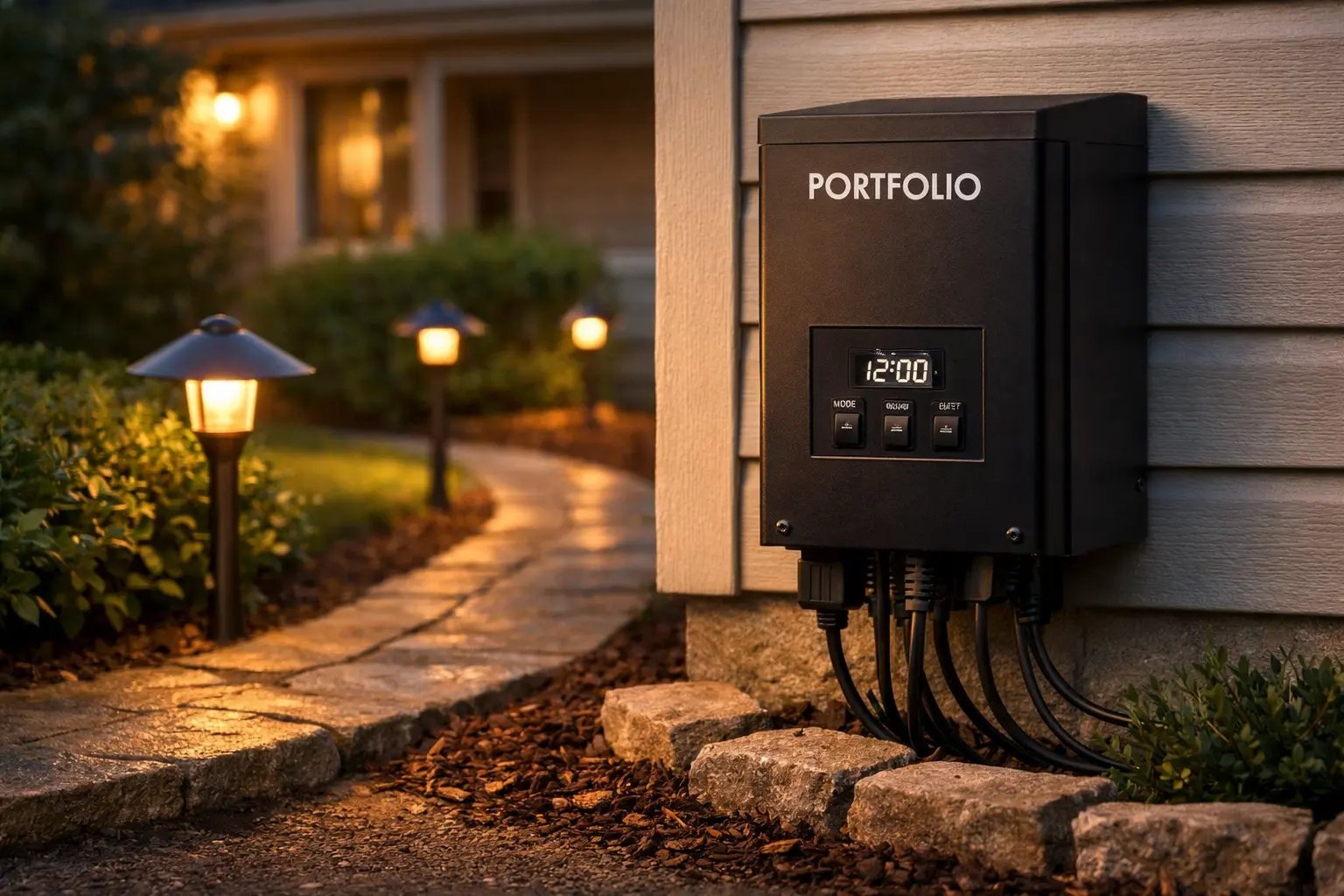 Portfolio lighting transformer replacement for low voltage landscape lighting system