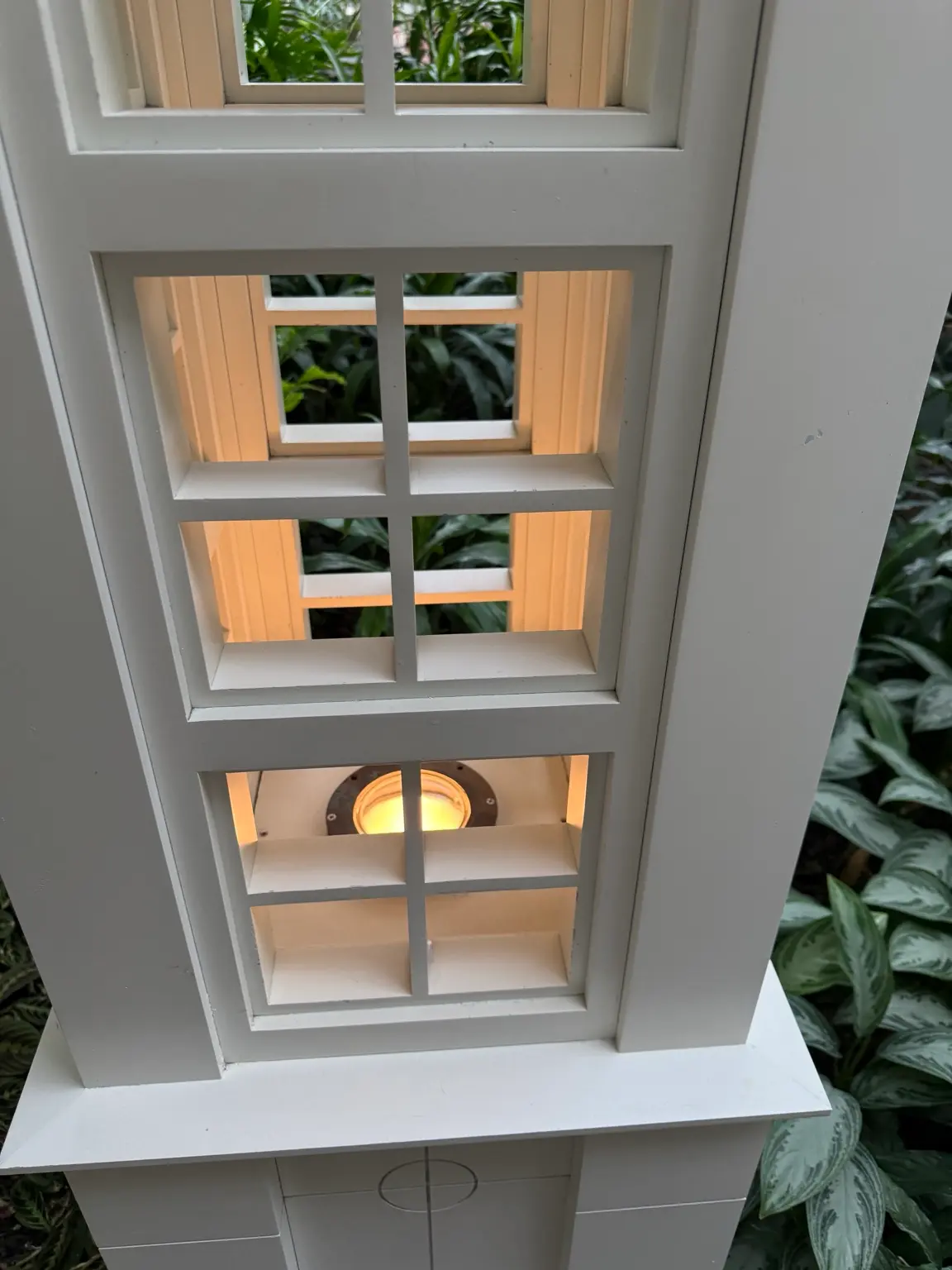Warm shielded architectural outdoor lighting showing low glare biological lighting design for nighttime spaces